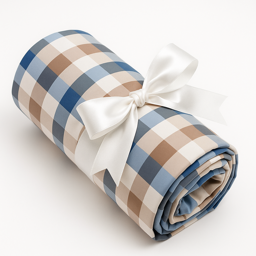 Blue and Brown Plaid