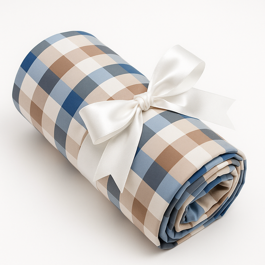 Blue and Brown Plaid